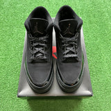 Jordan Black Cat 3s Size 10.5