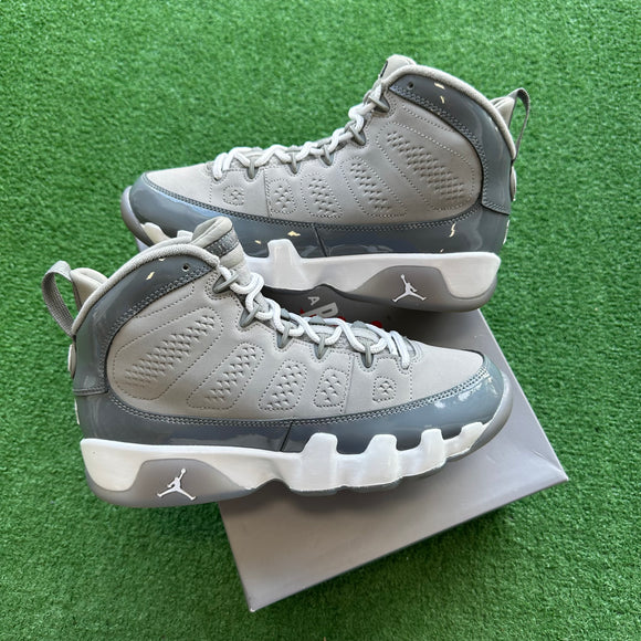 Jordan Cool Grey 9s Size 7Y