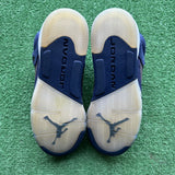 Jordan Midnight Navy 5s Size 6.5Y