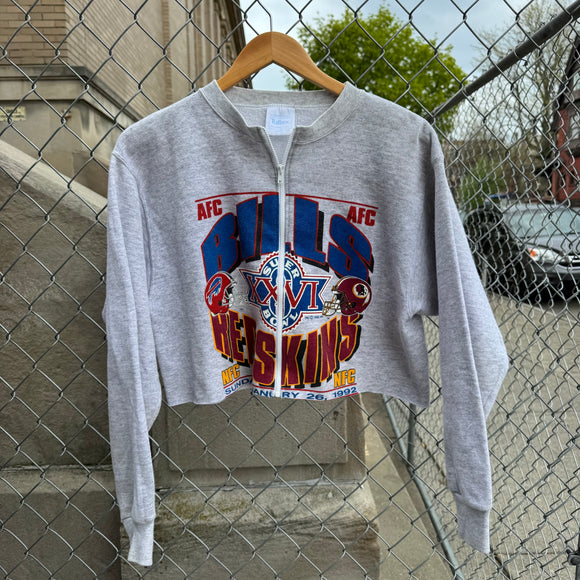 Vintage Buffalo Bills Zip Crop Size M
