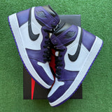 Jordan Court Purple 1s Size 8.5