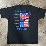 Vintage Elton John Billy Joel 1995 Tour Tee Size XL