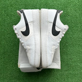 Nike White Black Swoosh Air Force 1s Size 11