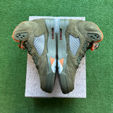 Jordan Olive 5s Size 9