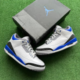 Jordan Racer Blue 3s Size 10