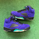 Jordan Alternate Grape 5s Size 9.5