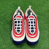 Nike Red White Blue Air Max 97 Size 9