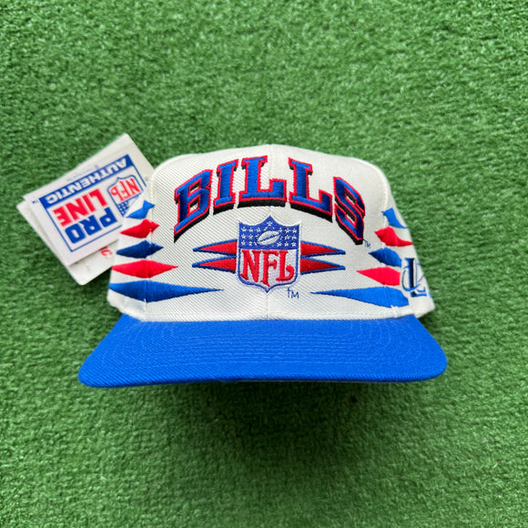 Vintage Buffalo Bills Logo Athletic Pro Line Diamond Cut Snapback Hat