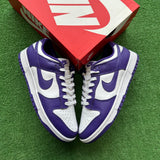Nike Court Purple Low Dunks Size 9.5