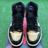 Jordan Patent Gold Toe 1s Size 11