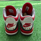 Jordan Fire Red 3s Size 9.5