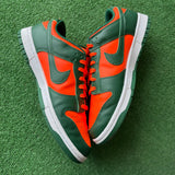 Nike Miami Hurricane Low Dunks Size 11