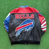 Vintage Buffalo Bills Jeff Hamilton Leather Jacket Size XL