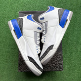 Jordan Racer Blue 3s Size 10