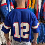 Vintage Buffalo Bills Cropped Jim Kelly Jersey Size L