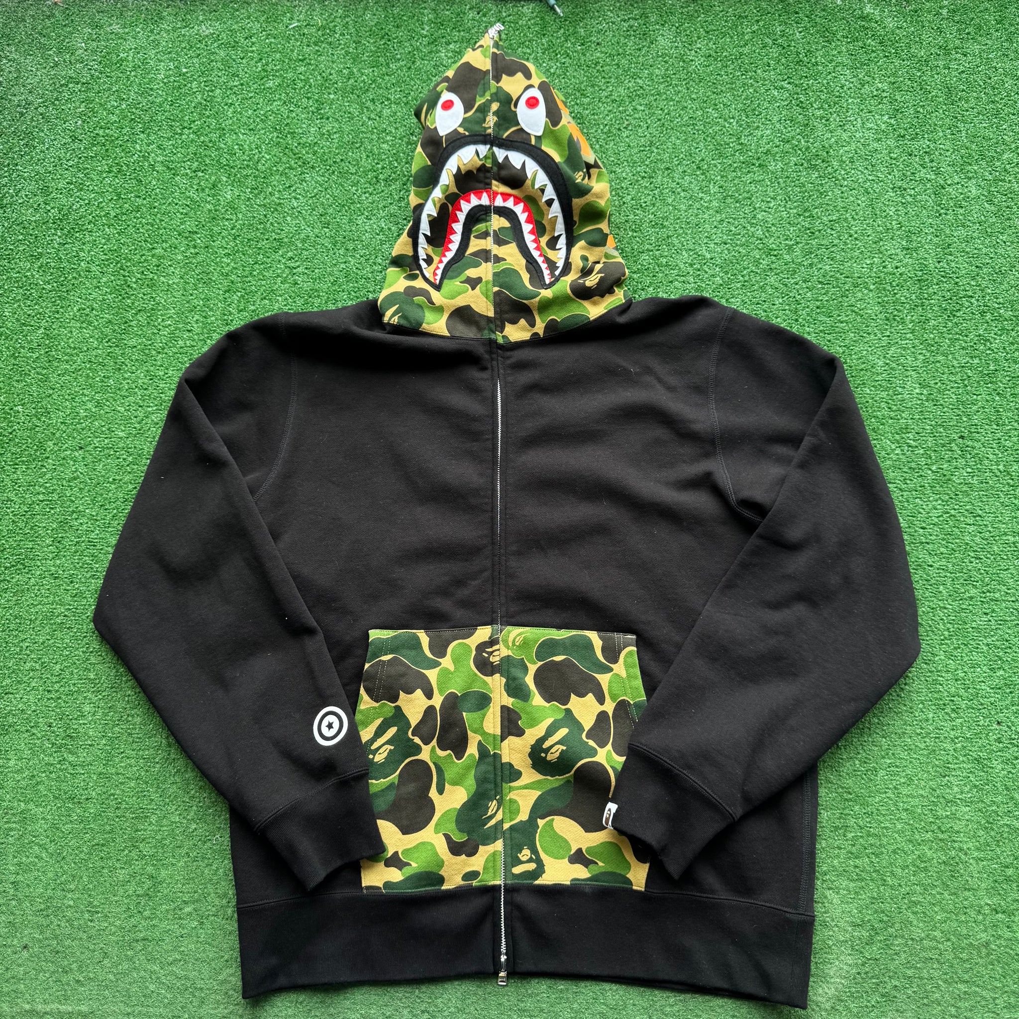 Bape 1st Camo Ape x Panda Full Zip Hoodie Size XL – My Cuzin Vintage
