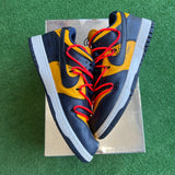 Nike Off White University Gold Low Dunks Size 9.5