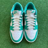 Nike Clear Jade Low Dunks Size 9.5