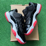 Jordan Bred Low 11s (Missing Insoles) Size 11.5