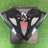 Jordan Black Metallic 5s Size 13