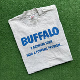 Vintage Buffalo Drinking Tee Size L