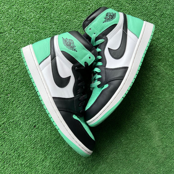 Jordan Green Glow 1s Size 10