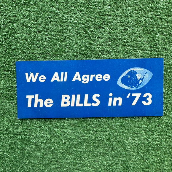 Vintage Buffalo Bills Bumper Sticker