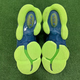Nike LeBron Ditch Blue Lime Glow 19s Size 10.5
