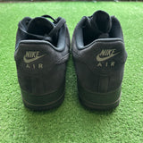 Nike Navy Canvas Low Air Force 1s Size 13
