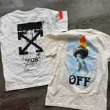 2 Off White Tees Size XL