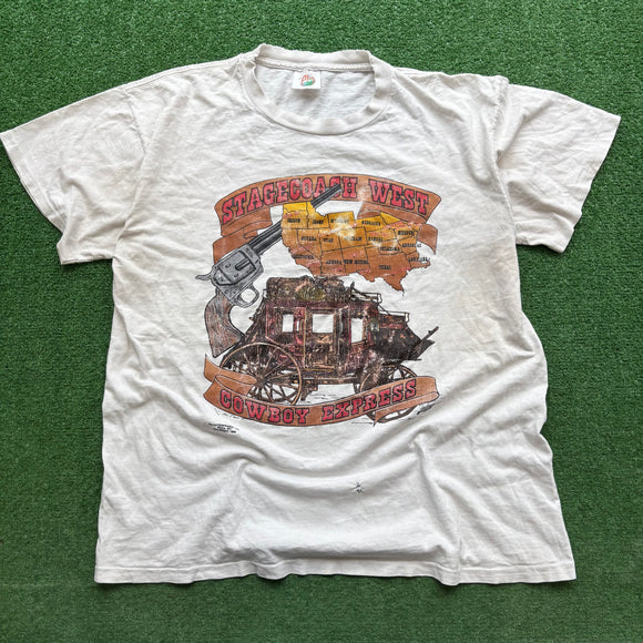 Vintage Cowboy Express Tee Size XL