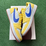 Jordan Travis Scott Canary Yellow Low 1s Size 10.5W/9M