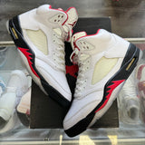Jordan Reflective Tongue Fire Red 5s Size 12