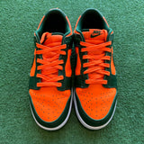 Nike Miami Hurricanes Low Dunk Size 9