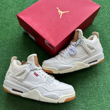 Jordan White Levi 4s Size 10.5