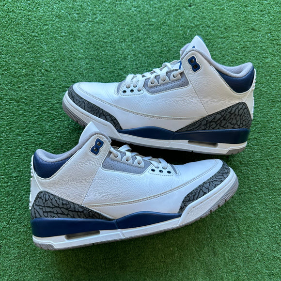 Jordan Midnight Navy 3s Size 8.5