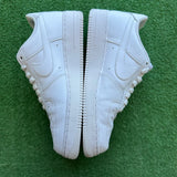 Nike White Low Air Force 1s Size 10