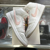 Jordan Light Iron Ore Mid 1s Size 8W/6.5M