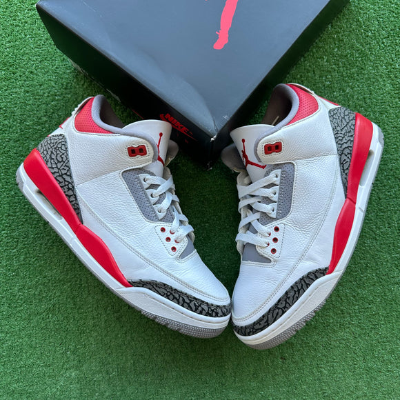 Jordan Fire Red 3s Size 10