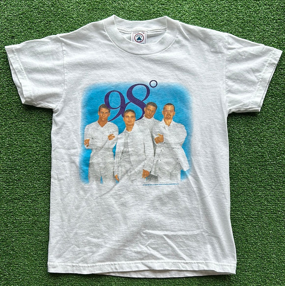 Vintage 98 Degree Youth Tee Size M 10-12