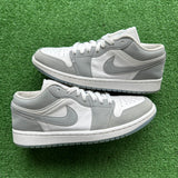 Jordan White Wolf Grey Low 1s Size 8.5W/7M