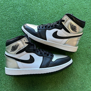 Jordan Silver Toe 1s Size 11.5W/10M