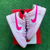 Nike Triple Pink Low Dunks Size 5Y