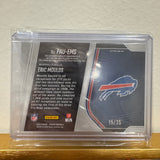 Buffalo Bills Eric Moulds Jersey Patch Autographed Numbered Card