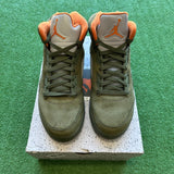 Jordan Olive 5s Size 10