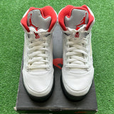 Jordan Fire Red 5s Size 6.5Y