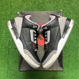 Jordan Black Cement 3s Size 8