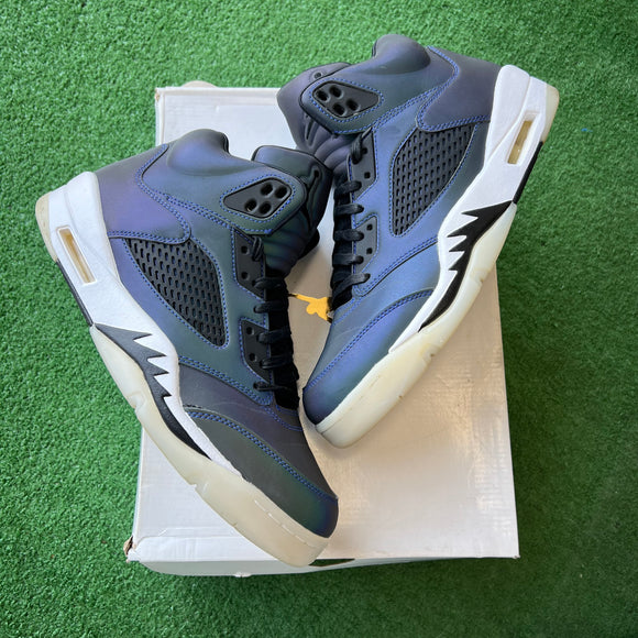 Jordan Oil Grey 5s Size 11W/9.5M
