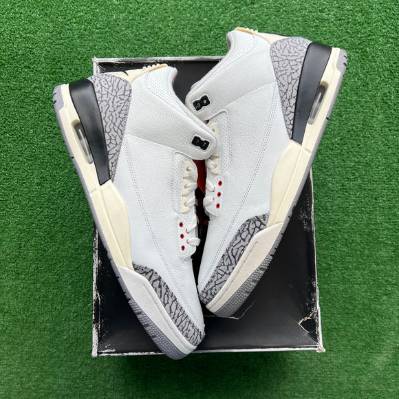 Jordan Reimagined White Cement 3s Size 14