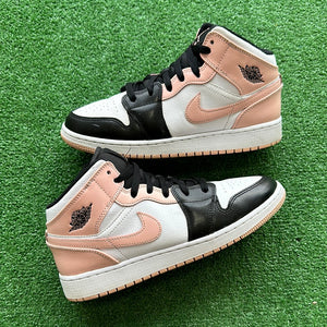 Jordan Arctic Orange Mid 1s Size 7Y